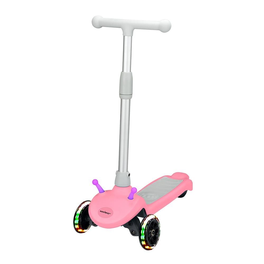 Naviway NS-05 Pembe 6 km/s – 100W LG Bataryalı Taşınabilir Elektrikli Çocuk Scooter