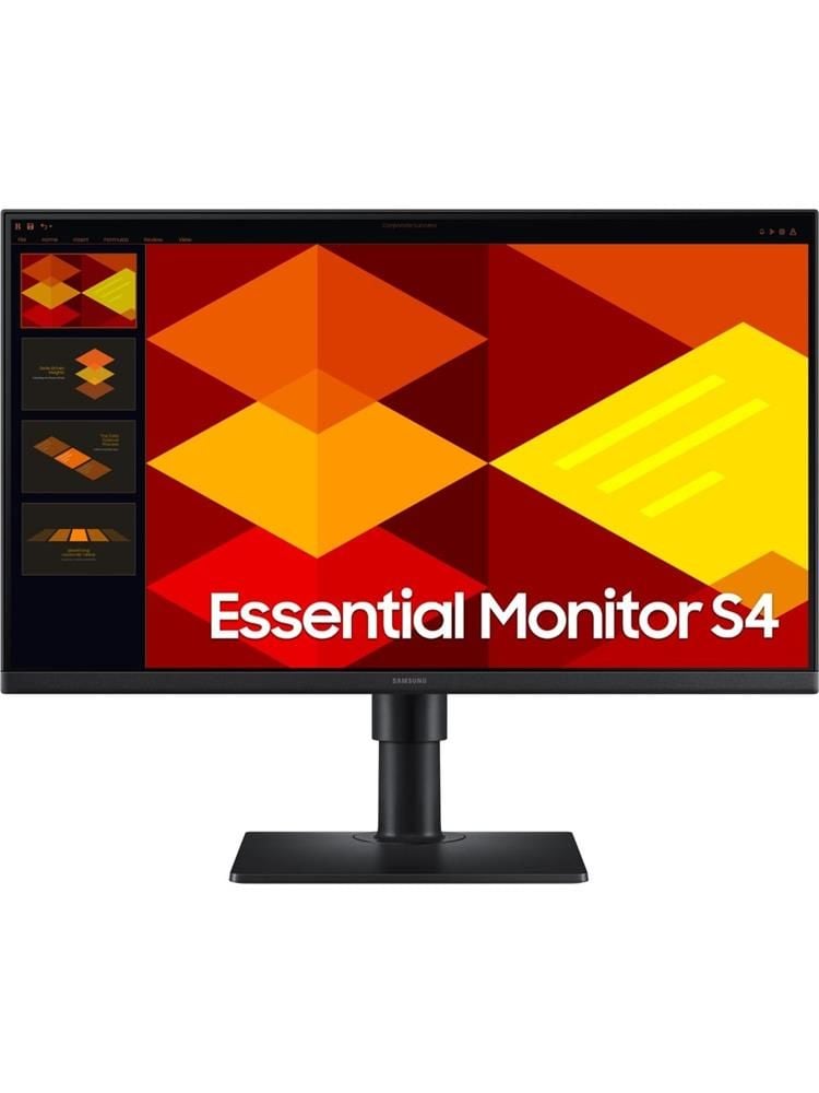 Samsung 24” Essential S4 LS24D400GAUXUF 5ms 100Hz VESA 2xHDMI DisplayPort Pivot Monitör
