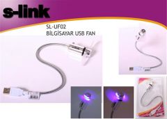 S-link SL-UF02 Anahtarlı + Ledli USB Fan