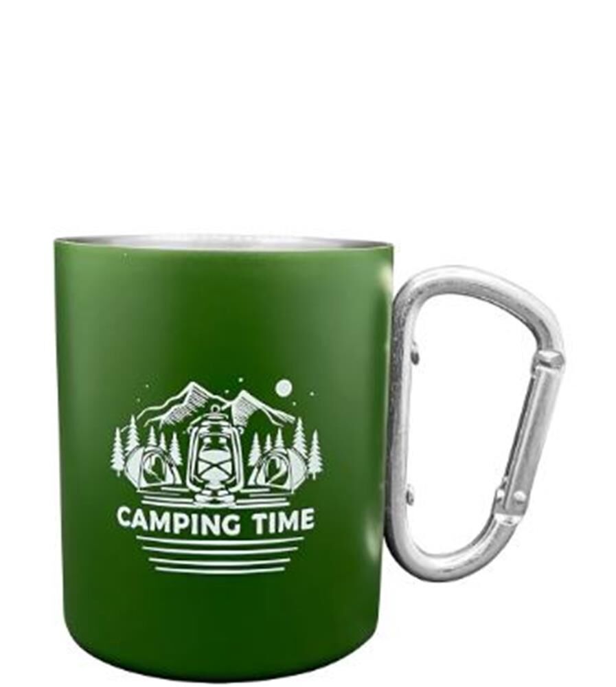 ORCAMP Karabina Çelik Kupa Yeşil 180ml OUT-1850