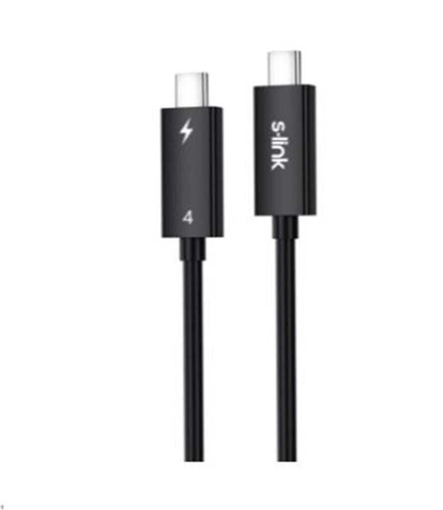 S-link SL-TC402 Thunderbolt 4.0 2m 8k 60Hz PD100W TypeC to TypeC 40Gbps Hızlı Data Kablosu