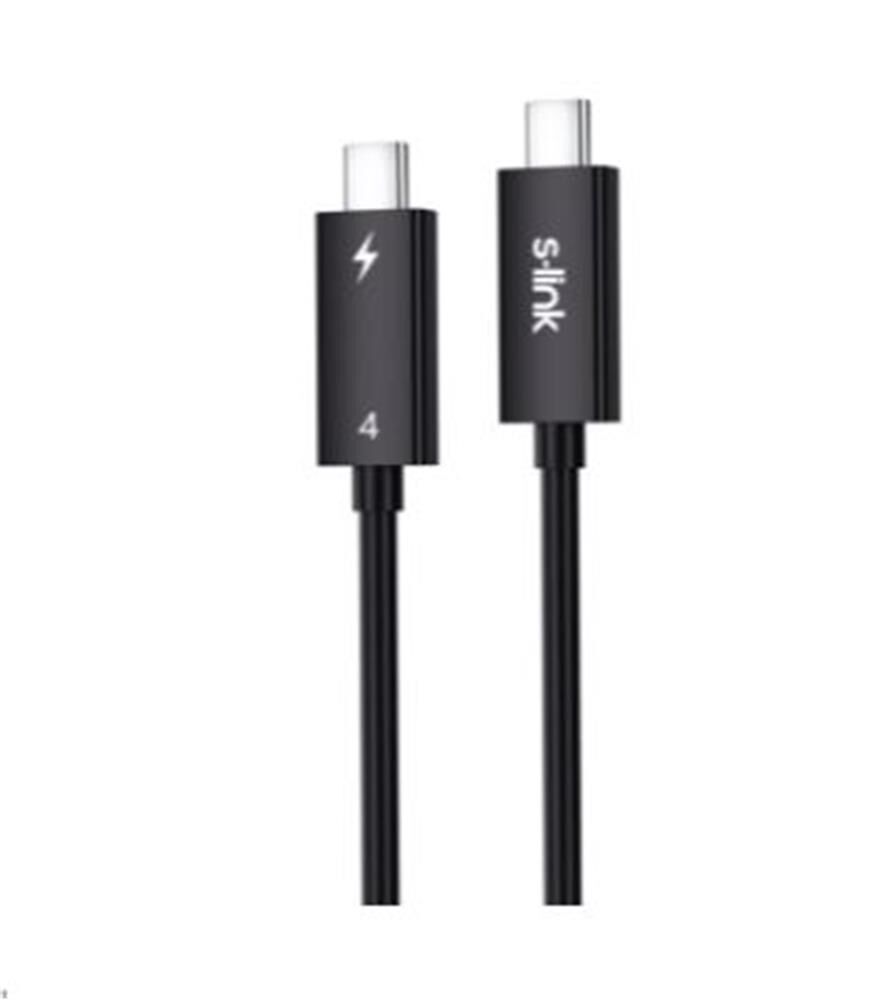 S-link SL-TC402 Thunderbolt 4.0 2m 8k 60Hz PD100W TypeC to TypeC 40Gbps Hızlı Data Kablosu