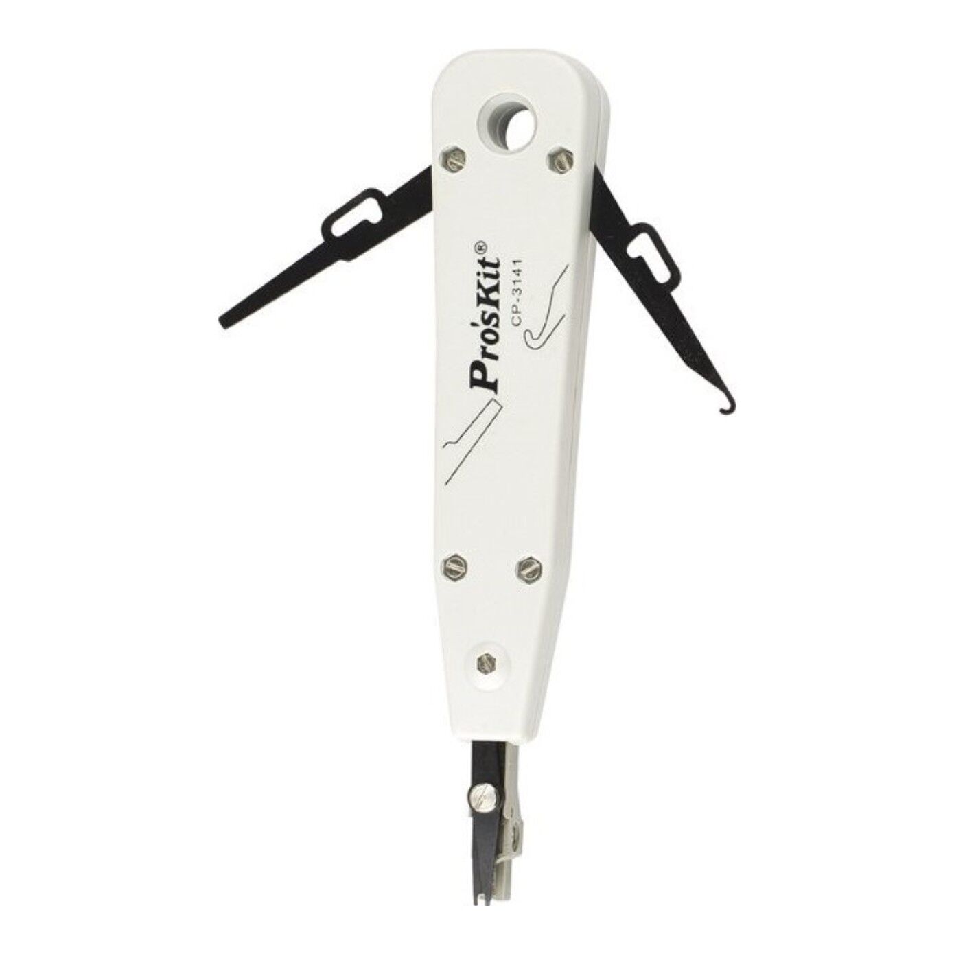 Pro'sKit CP-3141 Krone Tipi (LSA-Plus) Darbeli Kablo Çakma Aleti - Kep Kep (175mm)