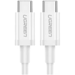 UGREEN USB-C 60W 3A QC PD HIZLI ŞARJ KABLOSU 1 MT BEYAZ 60520