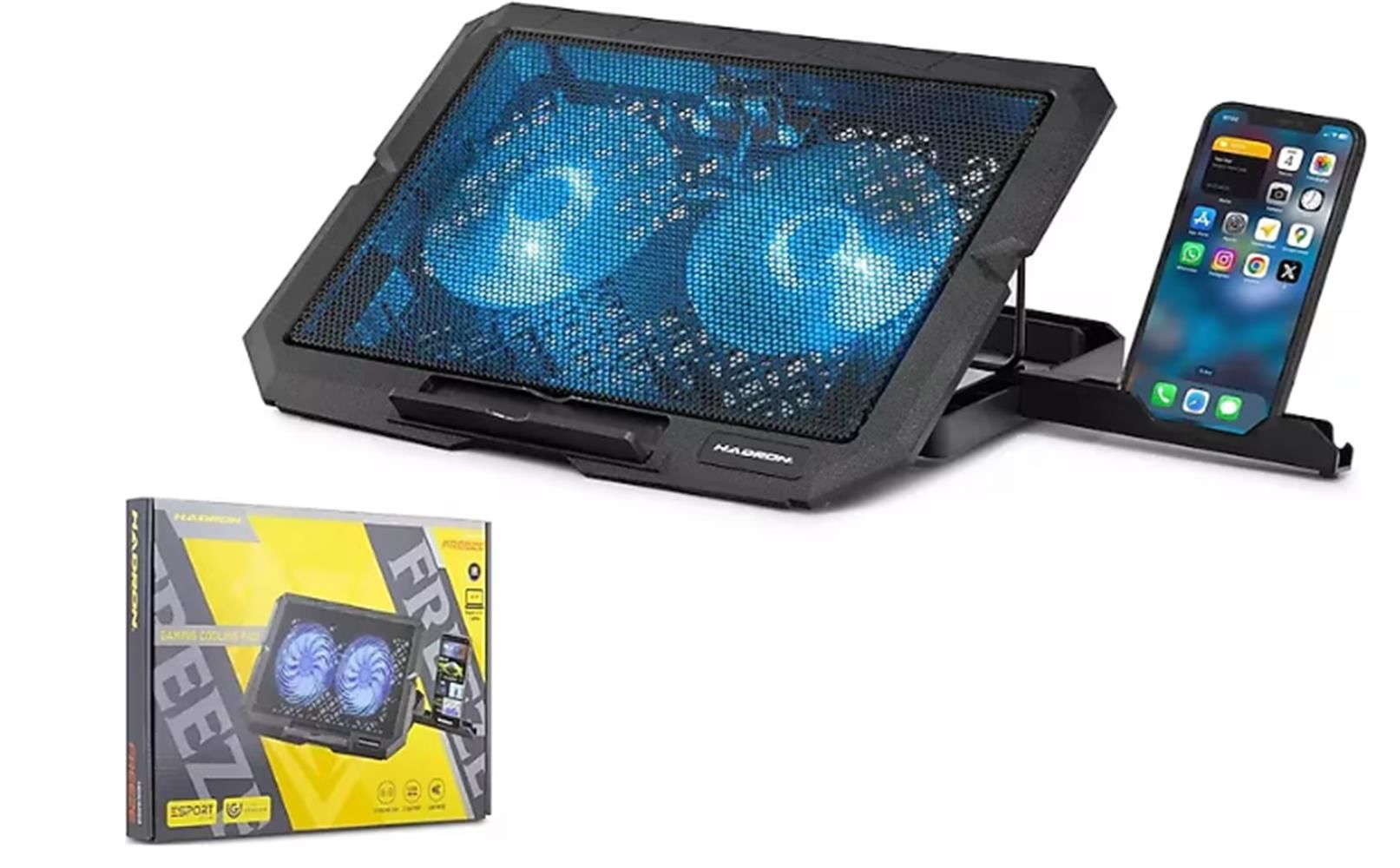 Hadron HDX4253 15'' 2 Fanlı LED Laptop Soğutucu Sessiz Çalışma
