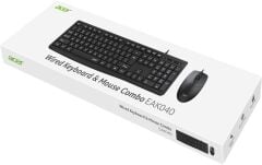 ACER EAK040 BKL Kablolu Klavye+ Mouse set