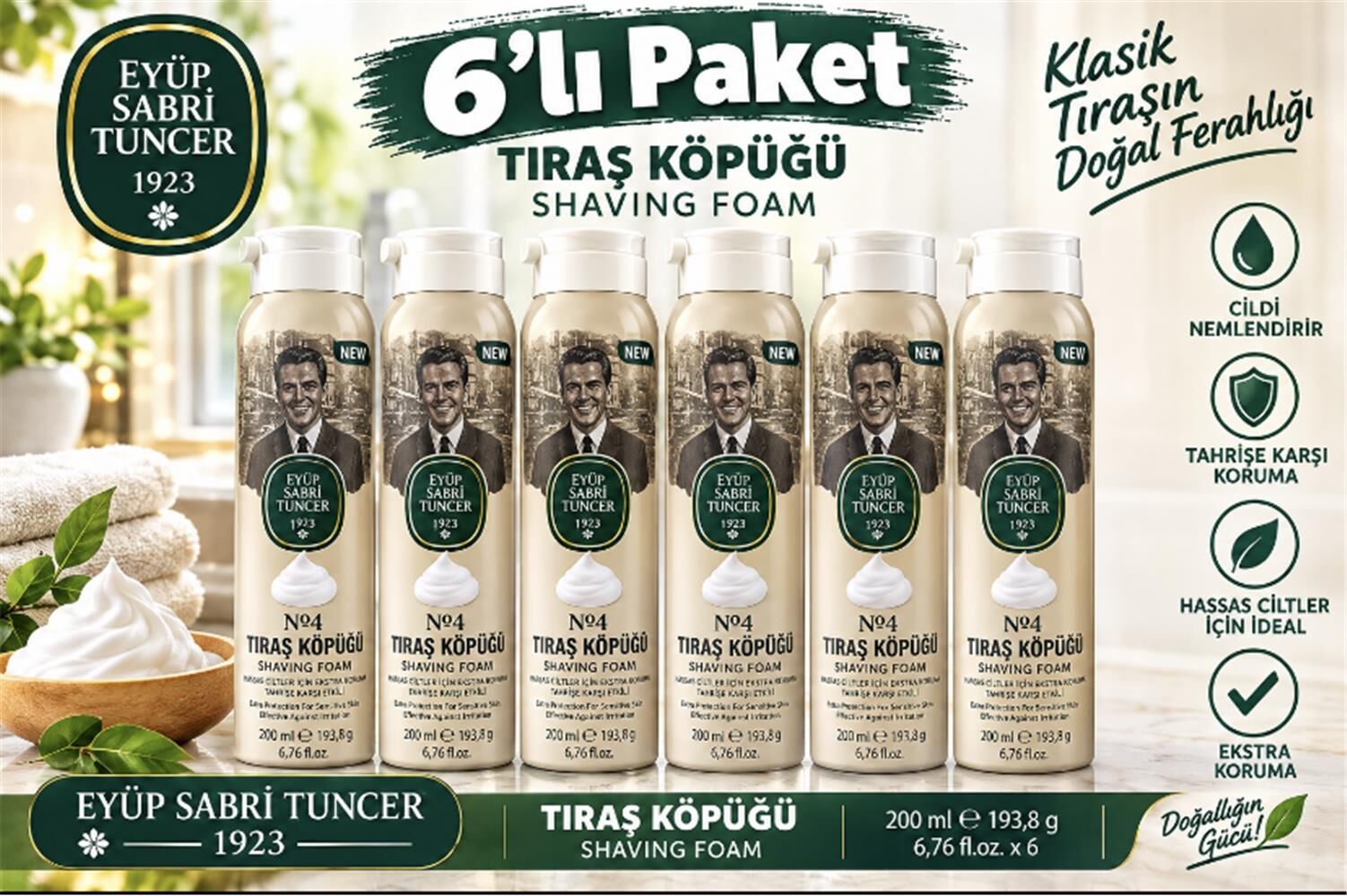 Eyüp Sabri Tuncer Tıraş Köpüğü No:4 - 200 ml