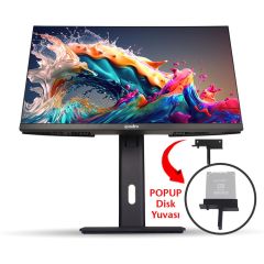 Quadro Expanse AI B224 25850 23.8'' IPS i5-12450H 8GB 512GB NVMe SSD FreeDOS All In One Bilgisayar (OB VGA, Parmak İzi Okuyucu)