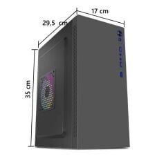 Aztech Titan AZTB02600 600W Micro-ATX Siyah Bilgisayar Kasası