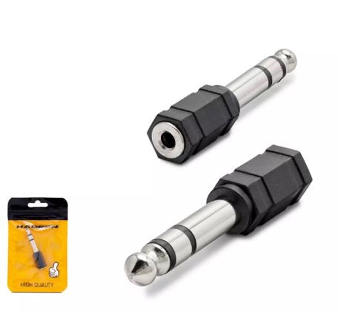 Hadron HDX1265 6.5mm (6.35mm) Dişi to 3.5mm Erkek Mono Jack Çevirici Adaptör
