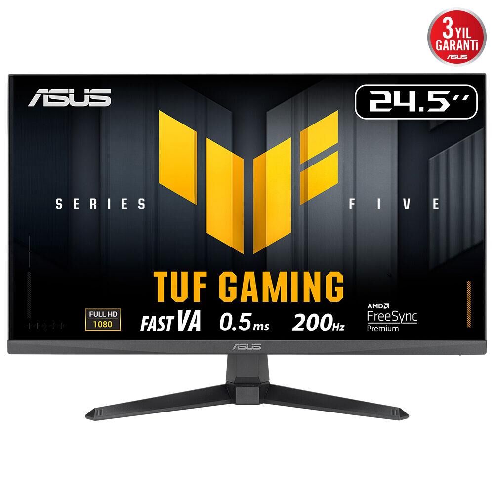 Asus TUF Gaming VG257Q5A 24.5 inç 200Hz 0.5ms (GtG) Full HD FreeSync Premium Fast IPS Gaming Monitör