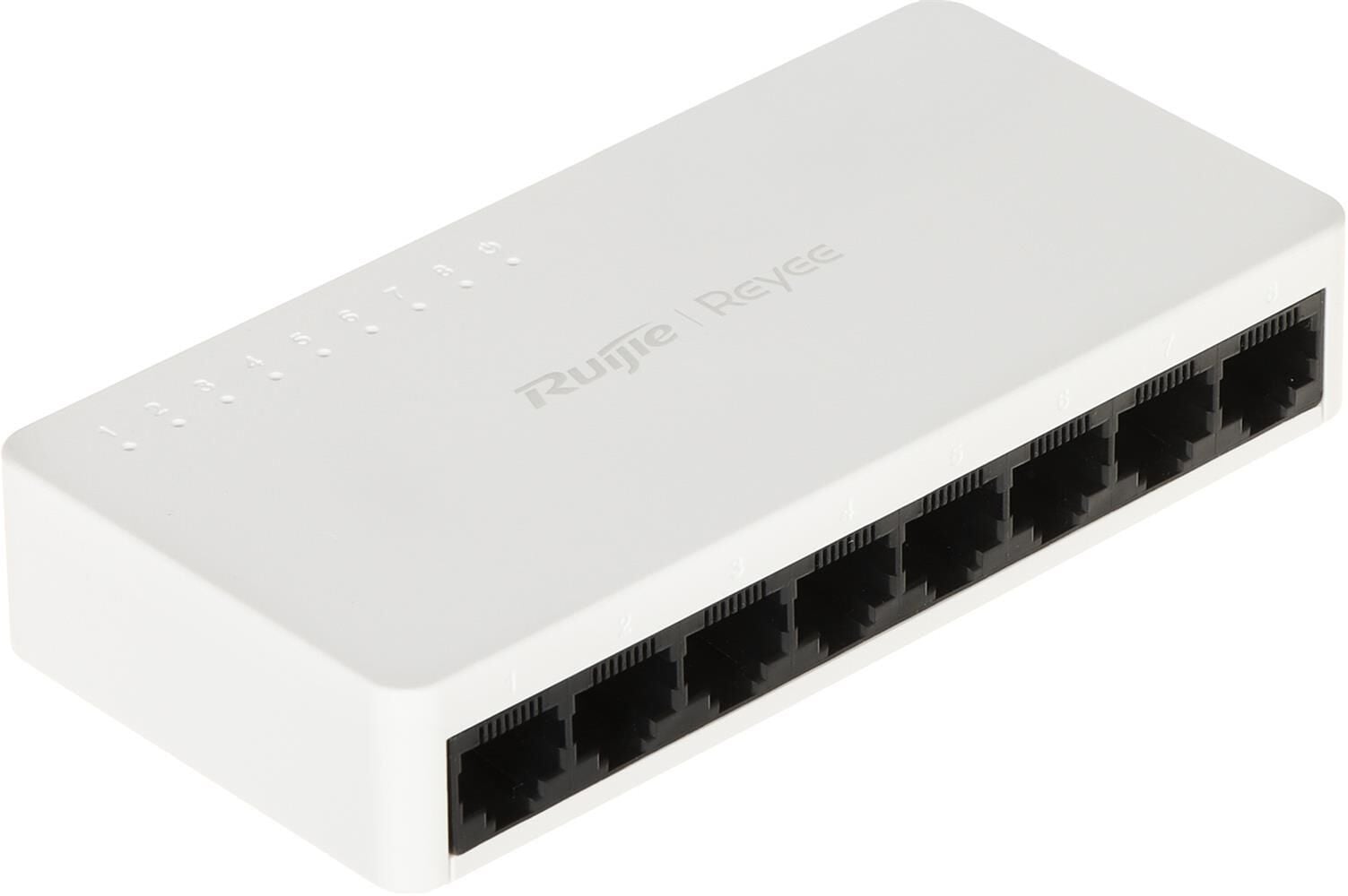 Ruijie Reyee RG-ES08F 8-Port 10/100 Mbps Masaüstü Fast Ethernet Tak-Çalıştır Switch (Plastik Kasa)