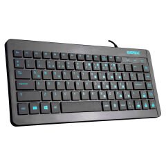 Everest KB-410 Mini Türkçe Q Siyah USB Kablolu Klavye