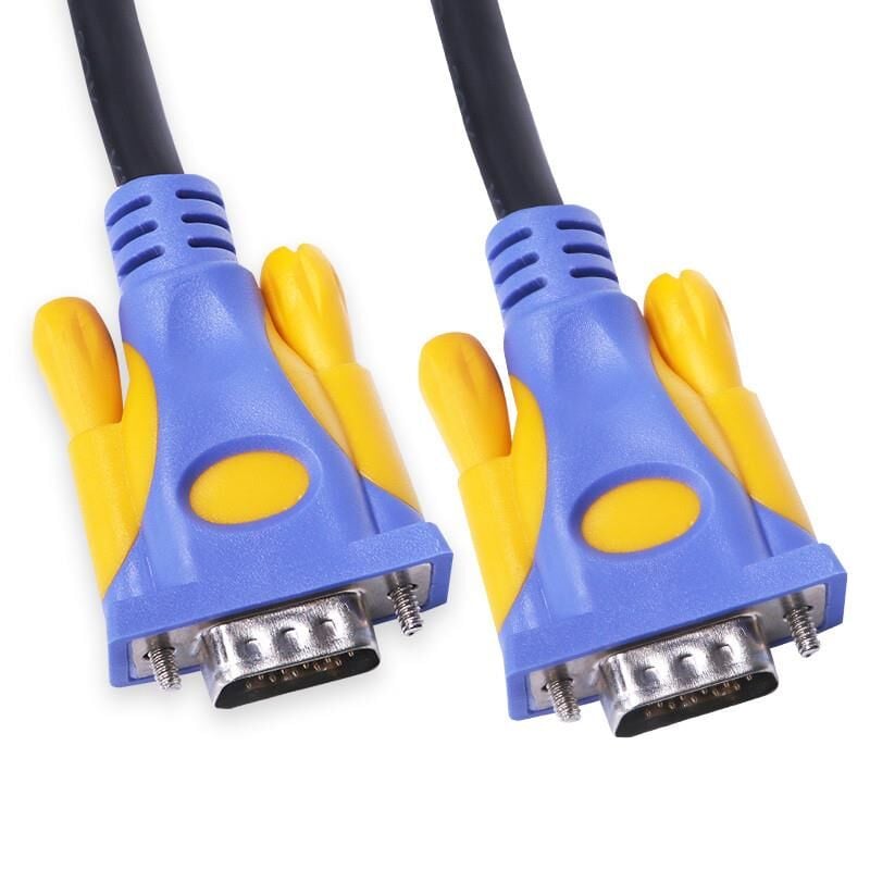 DARK DK‑CB‑VGAL1500 15 Metre VGA (Erkek‑Erkek D‑Sub 15 Pin) Çift Ferrit Core EMI/RFI Filtreli %100 Bakır Core Kablo – 1080p Ultra Net Görüntü
