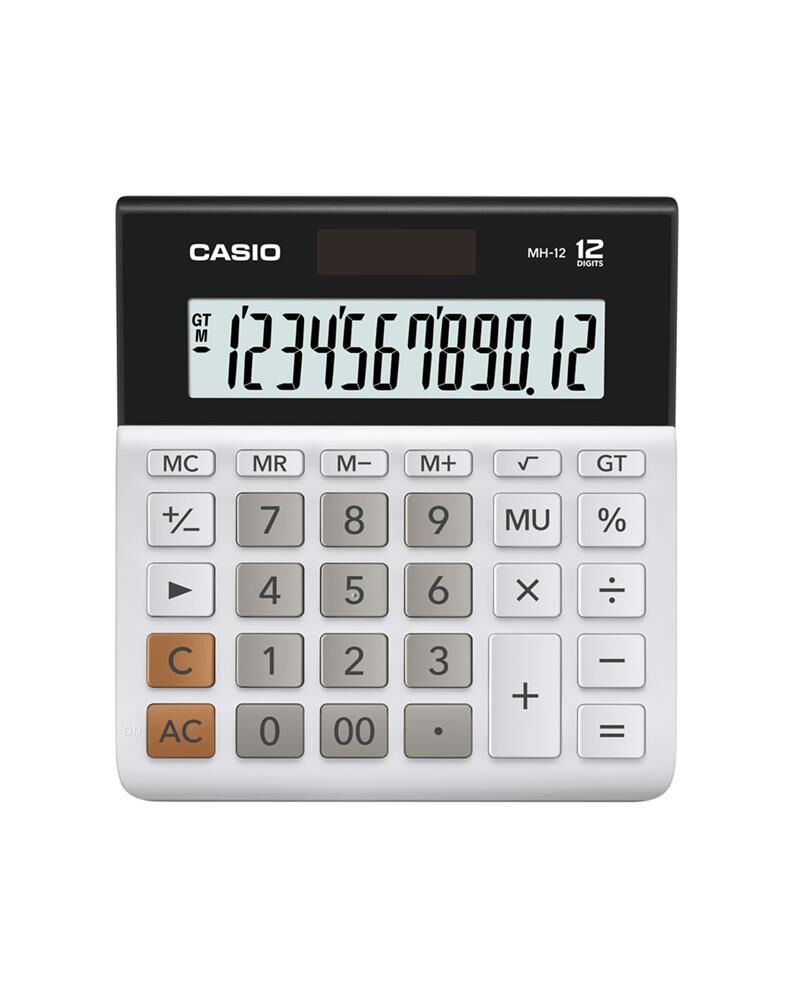 Casio DH-12WE Beyaz 12 Hane Masaüstü Hesap Makinesi