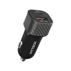 Hytech HY-X49 43W Toplam Güç PD 25W + USB QC 3.0 Hızlı Araç Şarj Cihazı - Siyah