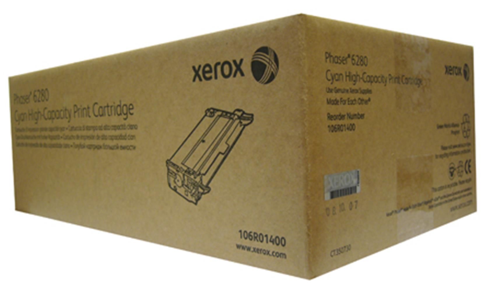 Xerox 106R01400 Cyan (Mavi) Yüksek Kapasiteli Orijinal Toner Kartuşu - Phaser 6280