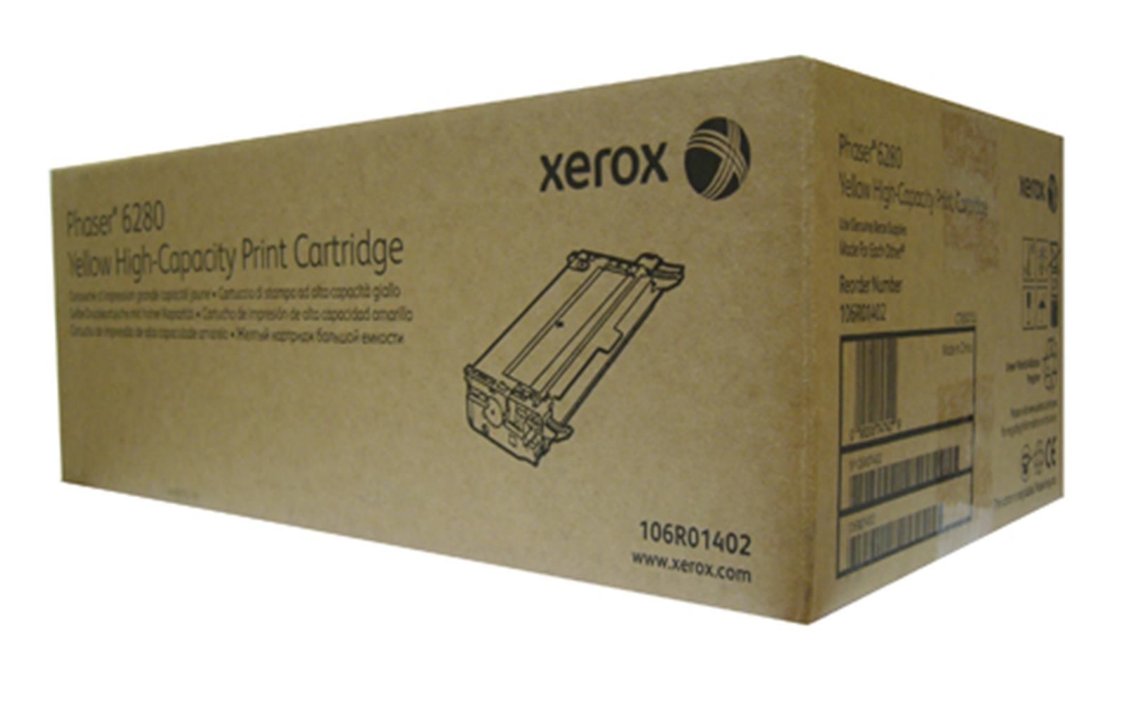 Xerox Phaser 6280 Yellow (Sarı) High Capacity (Yüksek Kapasite) Orijinal Lazer Toner (106R01402)