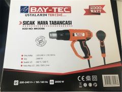 Bay-Tec MK-0086 2000W Profesyonel Sıcak Hava Tabancası