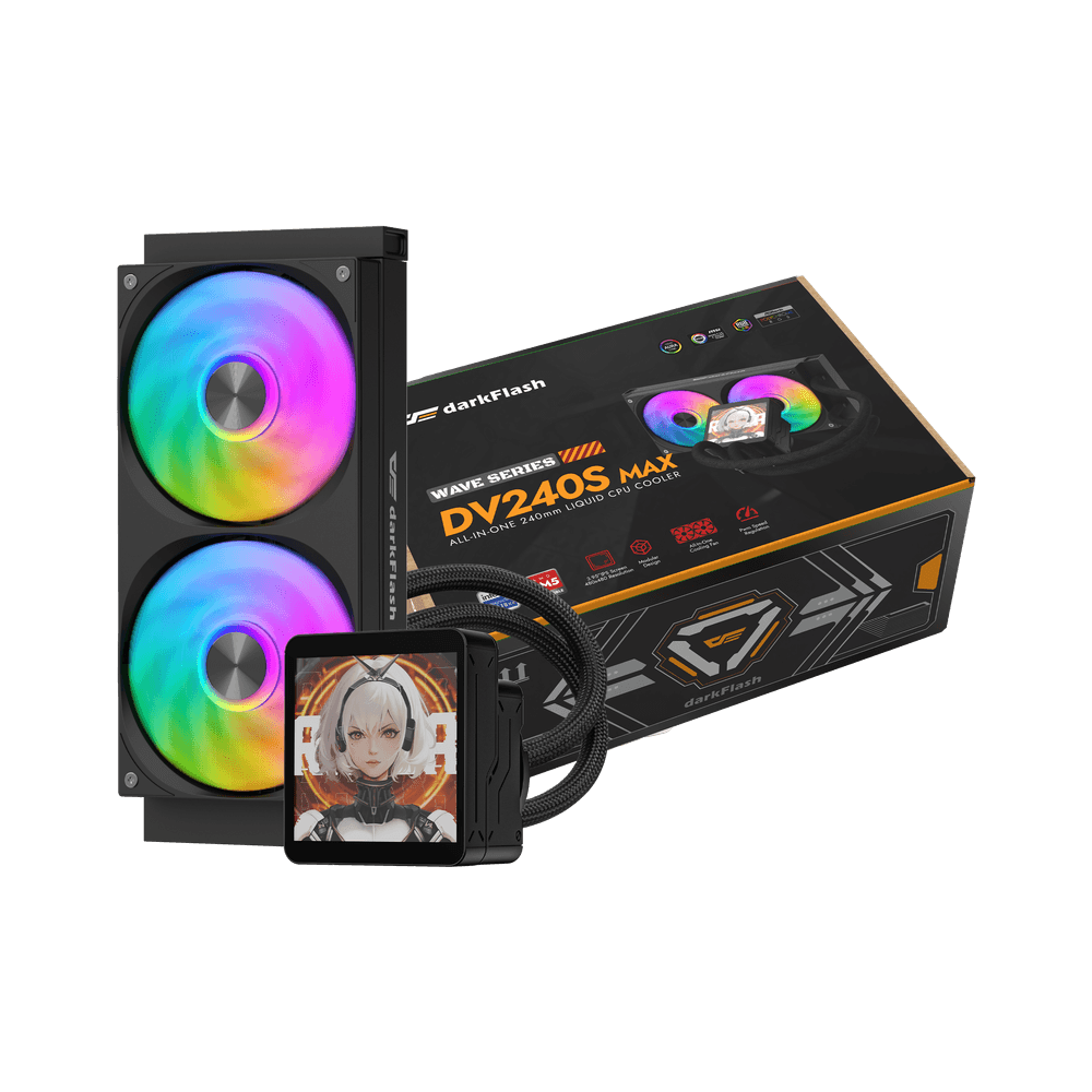 DarkFlash DV240S Max ARGB LCD 240mm Siyah Sıvı Soğutma 1851/AM5