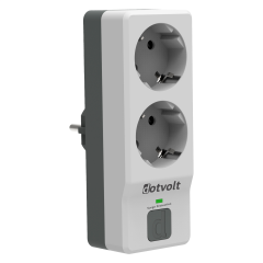 DOTVOLT Surge Hunter 2'li  Kablosuz 1050 Joule 16Ah Akım Korumalı Priz