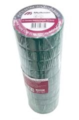 Mutlusan 0.13 x 19 mm PVC İzole Elektrik Bandı Yeşil - 10'lu Paket (065 133 151 019)