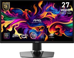MSI MAG 271QPX QD-OLED 26.5'' 0.03ms 240Hz WQHD G-Sync Compatible Pivot Gaming Monitör