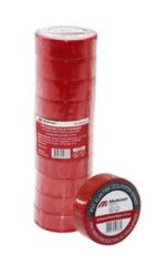 Mutlusan 10-19 Serisi PVC İzole Elektrik Bandı - Kırmızı (10'lu Paket) 065 133 161019