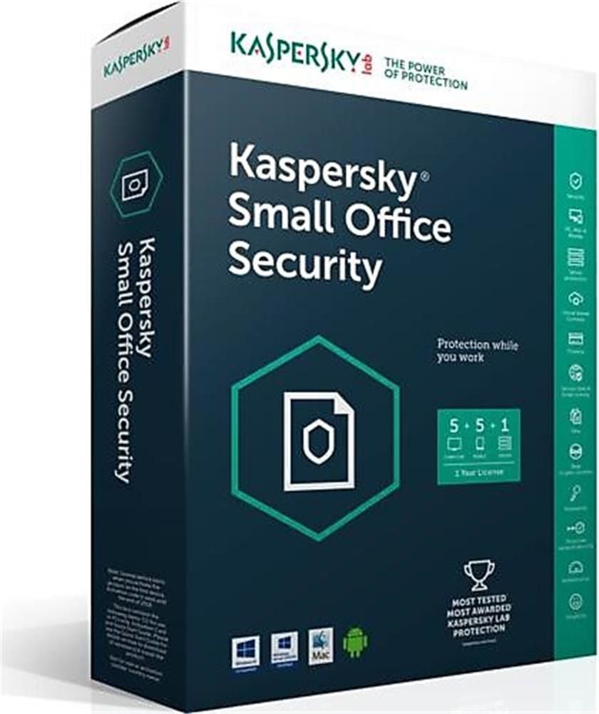 Kaspersky Small Office Security 5Pc+5Md+1Fs 3 Yıl Box