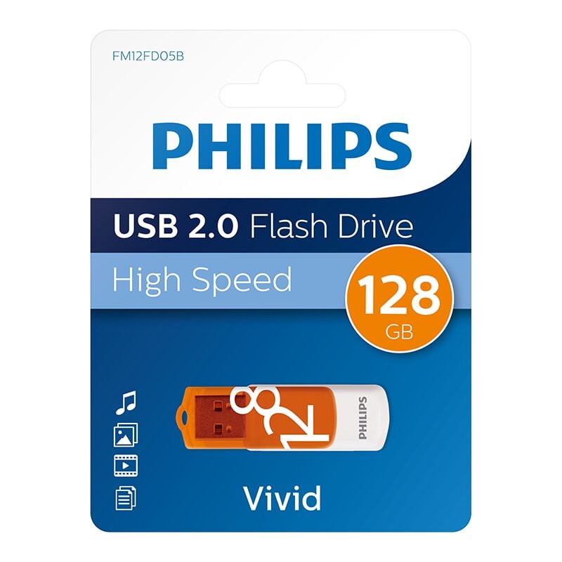 PHILIPS 128GB USB2.0 25/10MB/S FM12FD05B/00