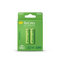GP ReCyko AA 1300 mAh NiMH Şarj Edilebilir Kalem Pil - 2'li Paket (GP130AAHCEMTR-2GB)