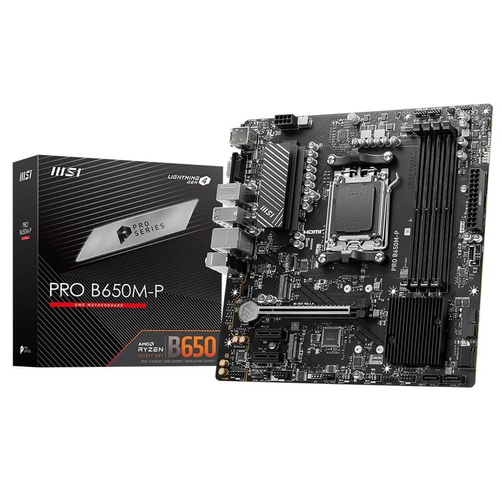 MSI Pro B650M-P DDR5 7200MHz (OC) Soket AM5 mATX Anakart