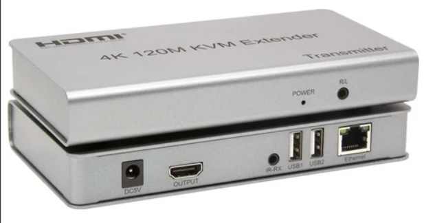 EZCOOL EZ-3020EX 120m HDMI USB KVM Extender 4K Cat5e/Cat6 Üzerinden Görüntü ve USB Uzatma Sistemi