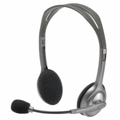 Logitech H110 Kablolu Çift 3.5 mm Girişli Mikrofonlu Kulaküstü Stereo Kulaklık (981-000271)
