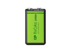 GP ReCyko 200 mAh 9V 6F22 NiMH Şarj Edilebilir Tekli Pil GP20R8HEM