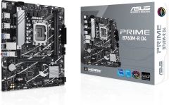 Asus Prime B760M‑R D4 Intel® B760 LGA 1700 12./13./14. Nesil Core DDR4 5333 (OC) 2×DIMM 64 GB PCIe 4.0 HDMI 2×M.2 Aura Sync RGB 2.5 Gb LAN mATX Anakart