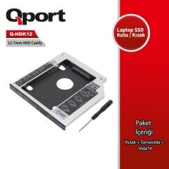 QPORT Q-HDK12 2.5'' HDD/SSD UYUMLU CEVIRICI 12.7'' KIZAK
