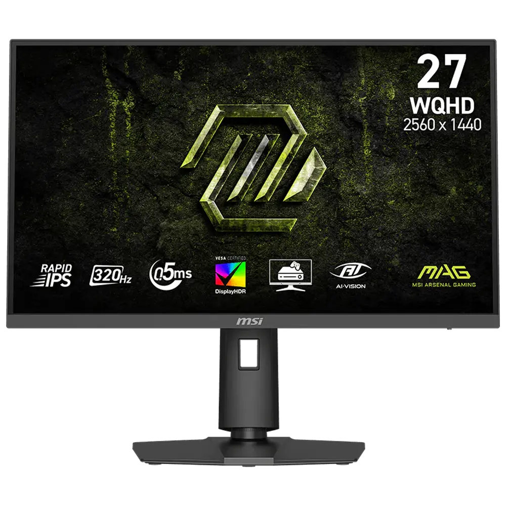 27 MSI MAG 274QPF X32 0.5MS 320Hz IPS 2K WQHD ADAPTIVE-SYNC HDR400 PIVOT RAPID GAMING