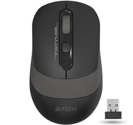 A4 TECH FG10S FSTYLER Sessiz Tıklamalı 2.4 GHz Kablosuz Optik Mouse 1200/1600/2000 DPI Gri Nano Alıcı