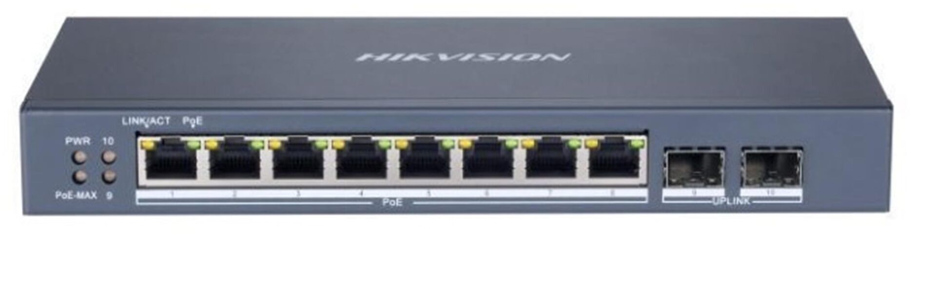 Hikvision DS-3E1510P-SI 8 Port 10/100/1000 Mbps Gigabit Akıllı Yönetilebilir PoE Switch