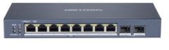 Hikvision DS-3E1510P-SI 8 Port 10-100-1000 Mbps Gigabit Akıllı Yönetilebilir PoE Switch