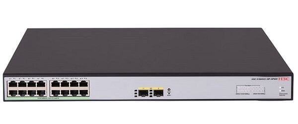 H3C Aolynk S1600V2-18P-HPWR 16GE PoE+ (240W), 2xSFP L2 Yönetilebilir Switch