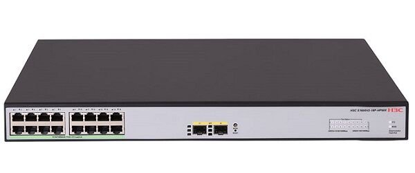 H3C Aolynk S1600V2-18P-HPWR 16 Port Gigabit PoE+ (240W) + 2 Port SFP L2 Yönetilebilir Switch