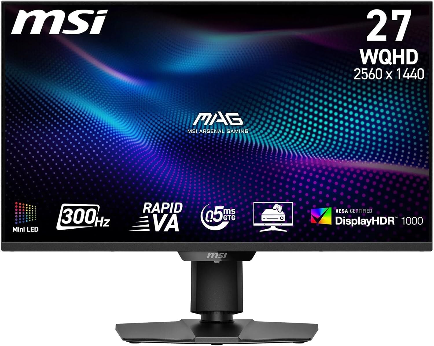 27 MSI MAG 274QPF X30MV 0.5MS 300HZ 2K WQHD ADAPTIVE SYNC PIVOT