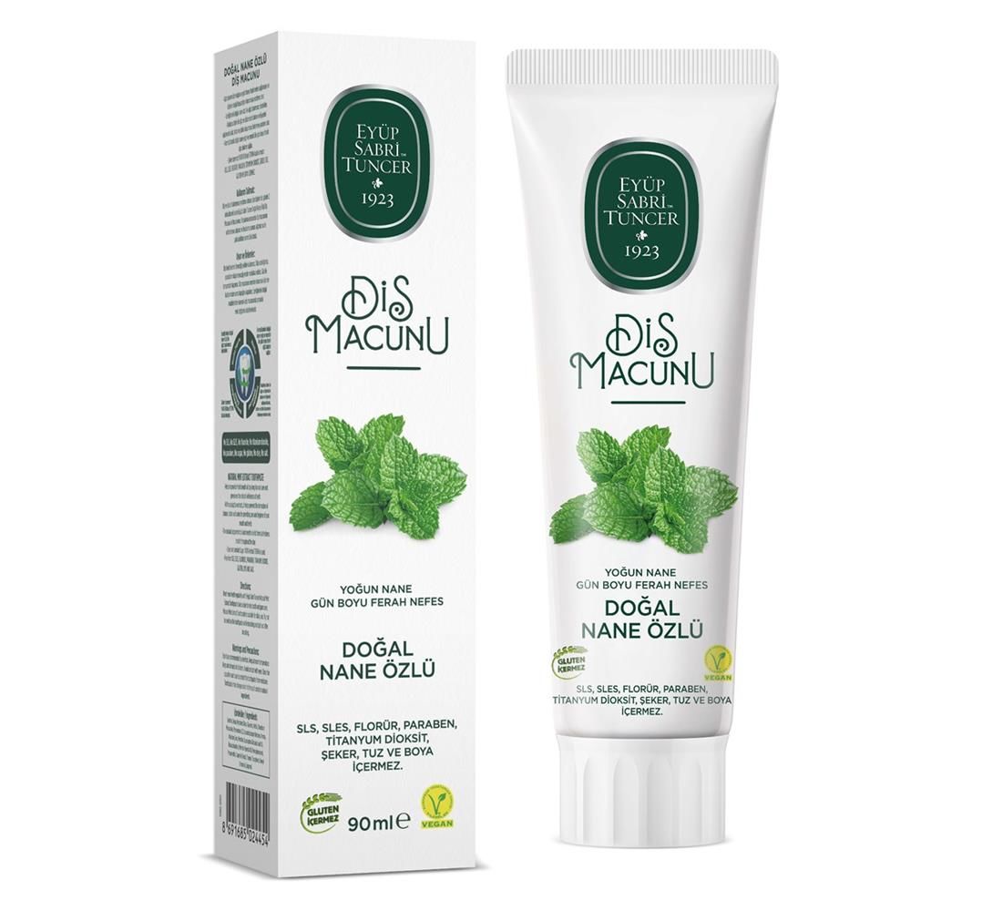 Eyüp Sabri Tuncer 90ml Doğal Nane Özlü Diş Macunu