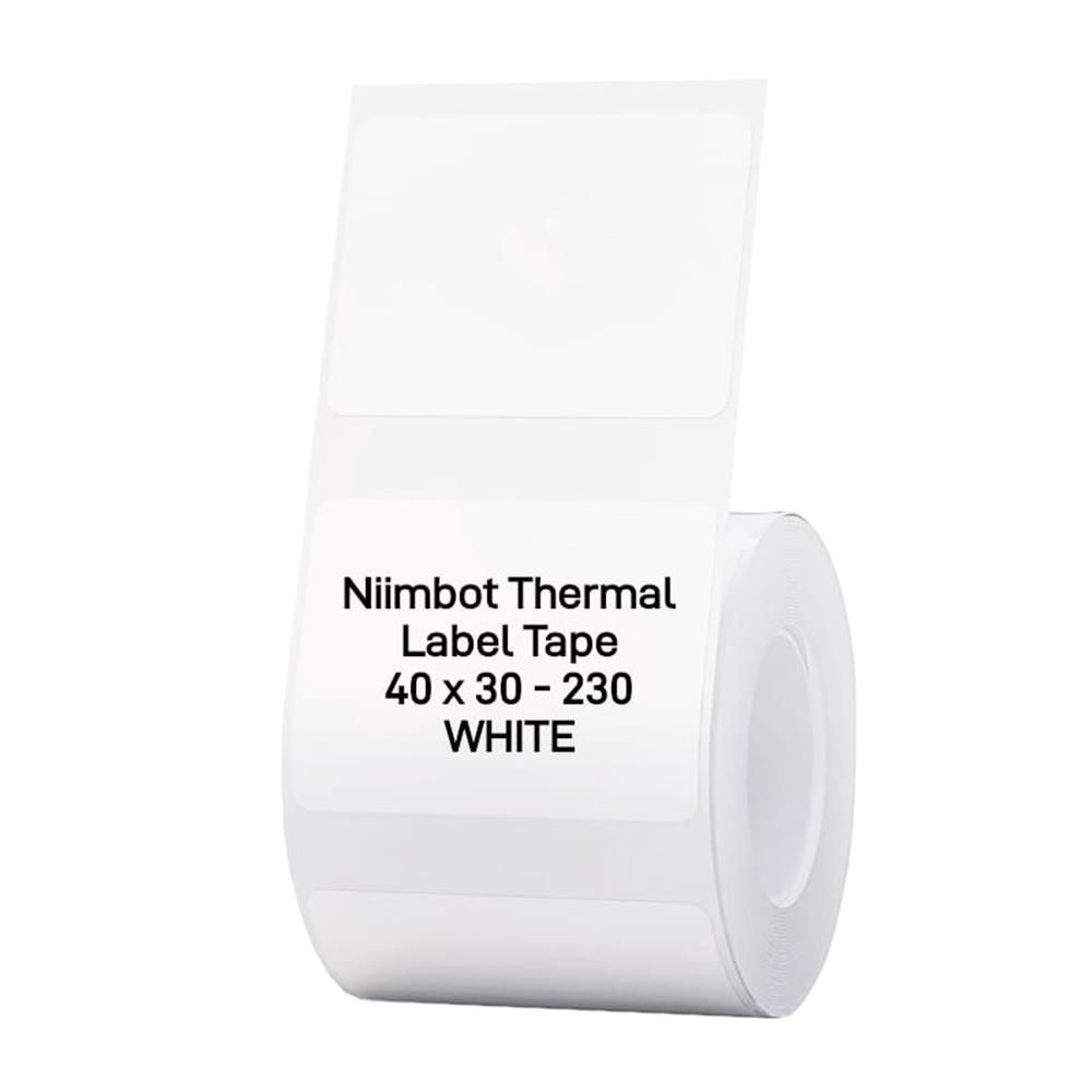 NIIMBOT T40-30-230WHITE Beyaz 40x30mm Termal Etiket