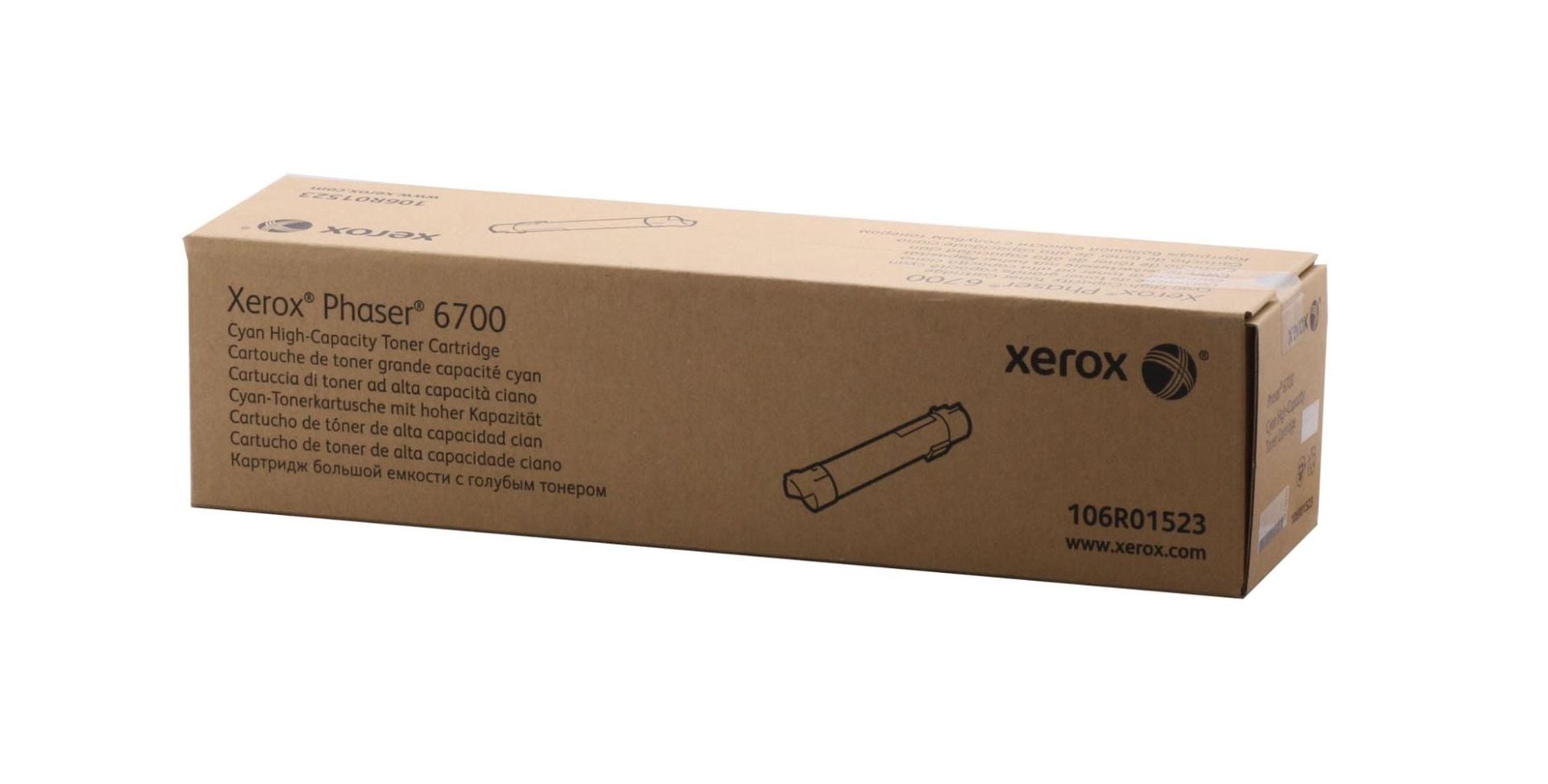 Xerox Phaser 6700 Yüksek Kapasiteli Camgöbeği (Cyan) Orijinal Toner Kartuşu (106R01523)