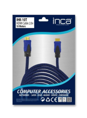 INCA IHK-10T 2.0V 10 m HDMI to HDMI Kablo 4K FHD Poşetli