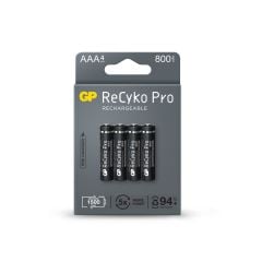 GP ReCyko 800 Serisi AAA İnce Kalem Pil 1.2V NiMH 800 mAh 4'lü Paket