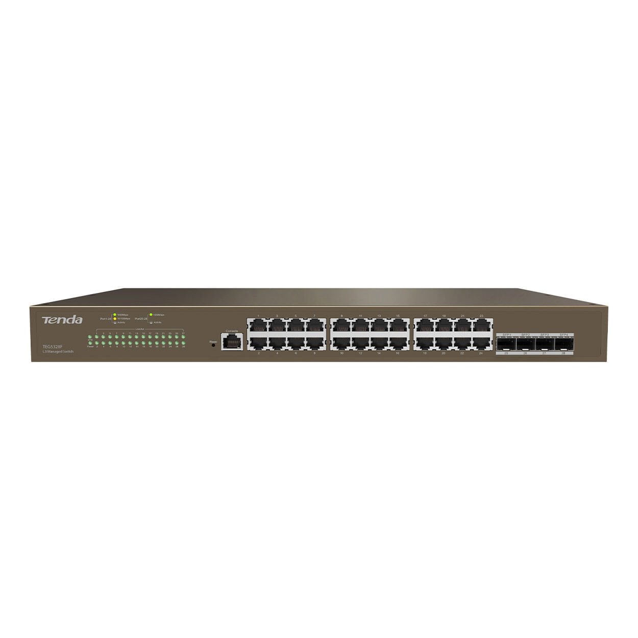 Tenda TEG5328F 24-Port Gigabit Ethernet 4-Port SFP L3 Yönetilebilir Switch